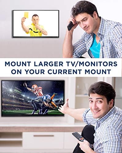 Mount-it! ערכת מתאם Mount Vesa | מתאם סוגר קיר טלוויזיה מתאם ממירה תבניות 75x75 ו- 100x100 ממ ל- 200x100 ו- 200x200 ממ |